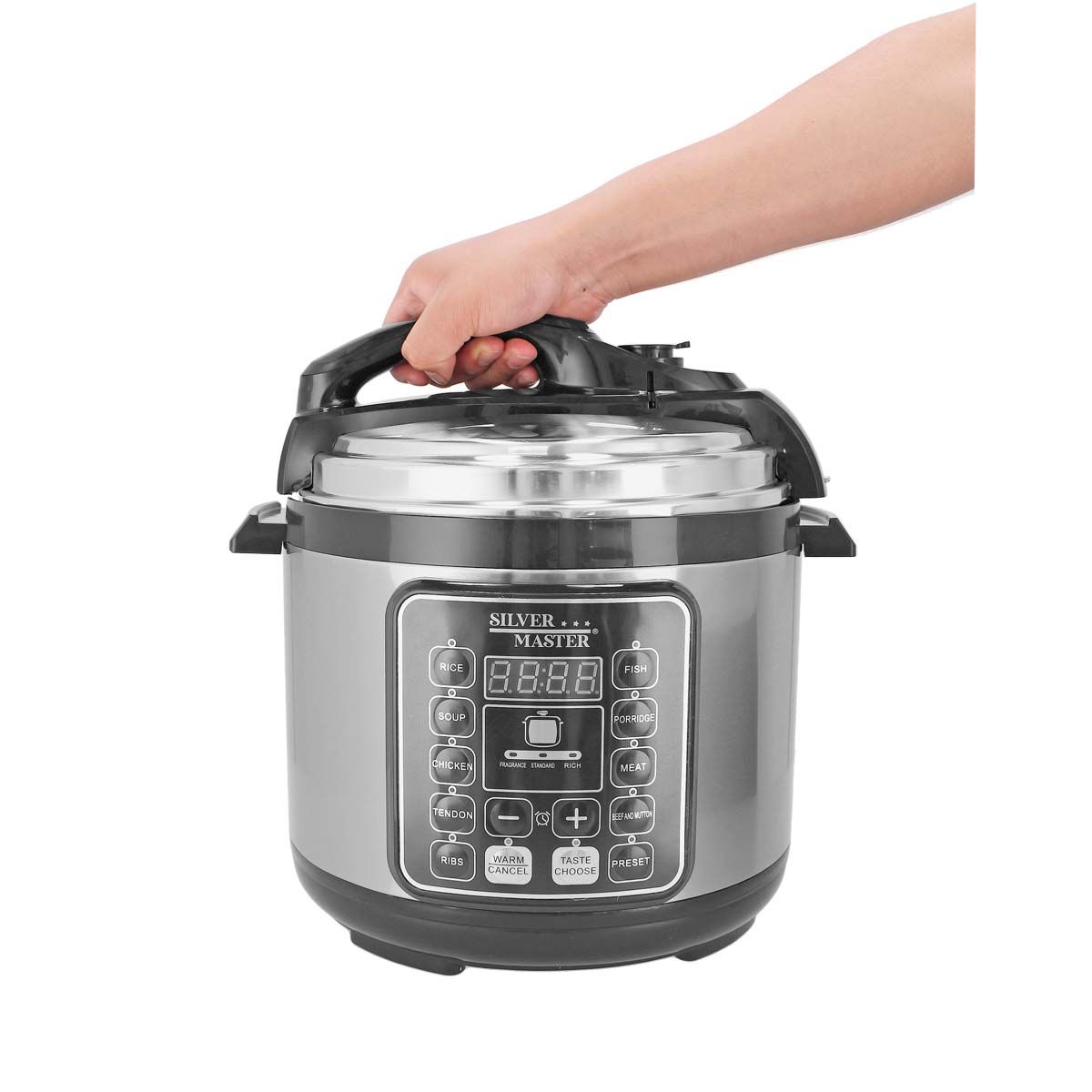 Multi-Olla de Presión 6 L Silver Master – 9 Funciones Automáticas