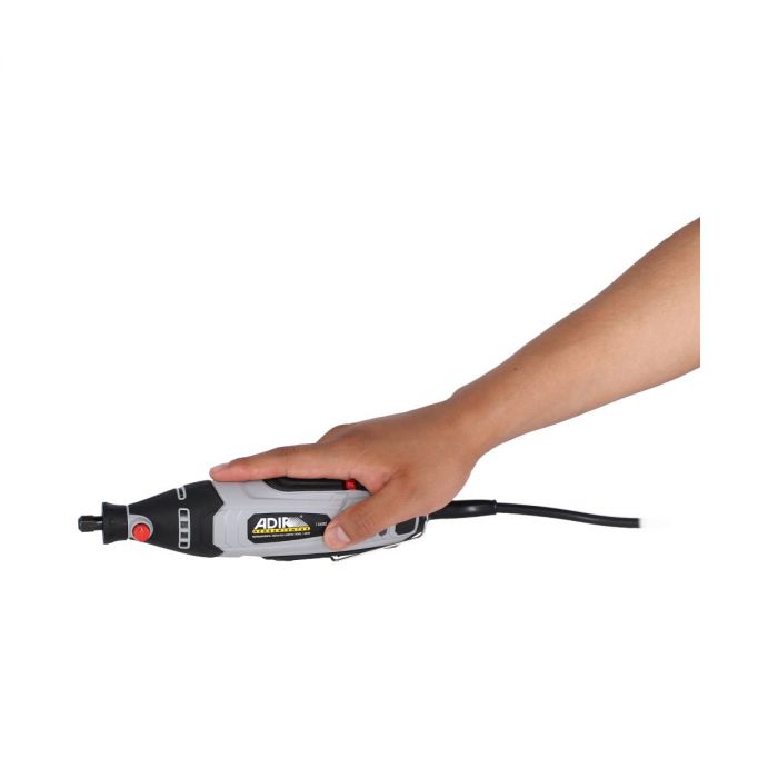 Mototool 140W Adir 13402 con Soporte Telescópico y 40 Accesorios – Herramienta Multifunción para Tallado y Pulido