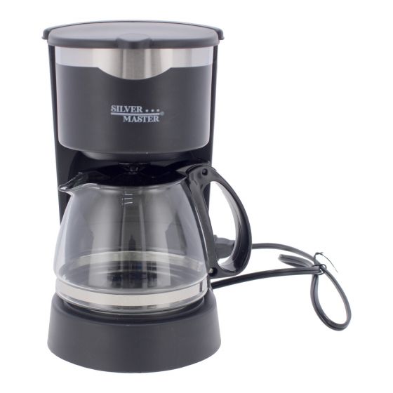 Cafetera semiautomática 650 ml Silver Master 17000 – Prepara hasta 6 tazas de café con aroma intenso y diseño moderno