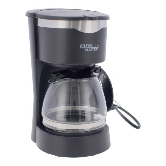 Cafetera semiautomática 650 ml Silver Master 17000 – Prepara hasta 6 tazas de café con aroma intenso y diseño moderno
