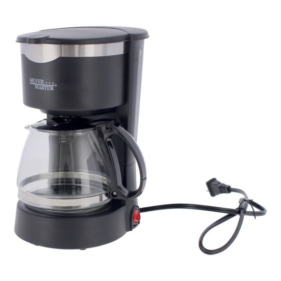 Cafetera semiautomática 650 ml Silver Master 17000 – Prepara hasta 6 tazas de café con aroma intenso y diseño moderno