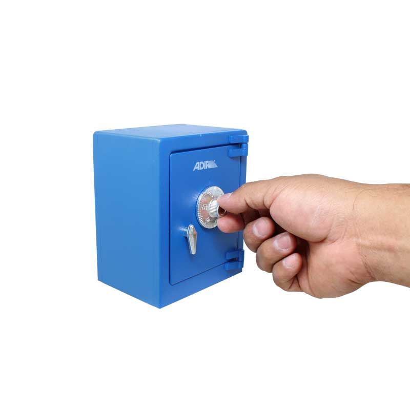 Mini Caja Fuerte Adir 1957 – Alcancía Metálica con Combinación para Ahorro y Seguridad en Hogar u Oficina