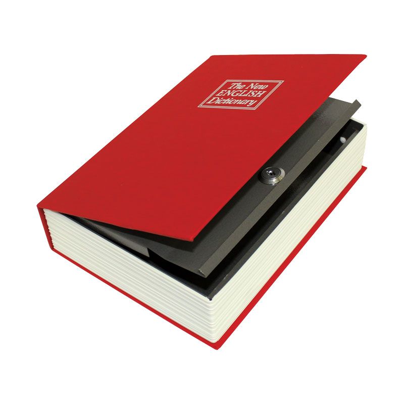 Caja de Seguridad Tipo Libro Adir – Caja Fuerte Disfrazada con Cerradura Metálica para Dinero, Joyas o Documentos