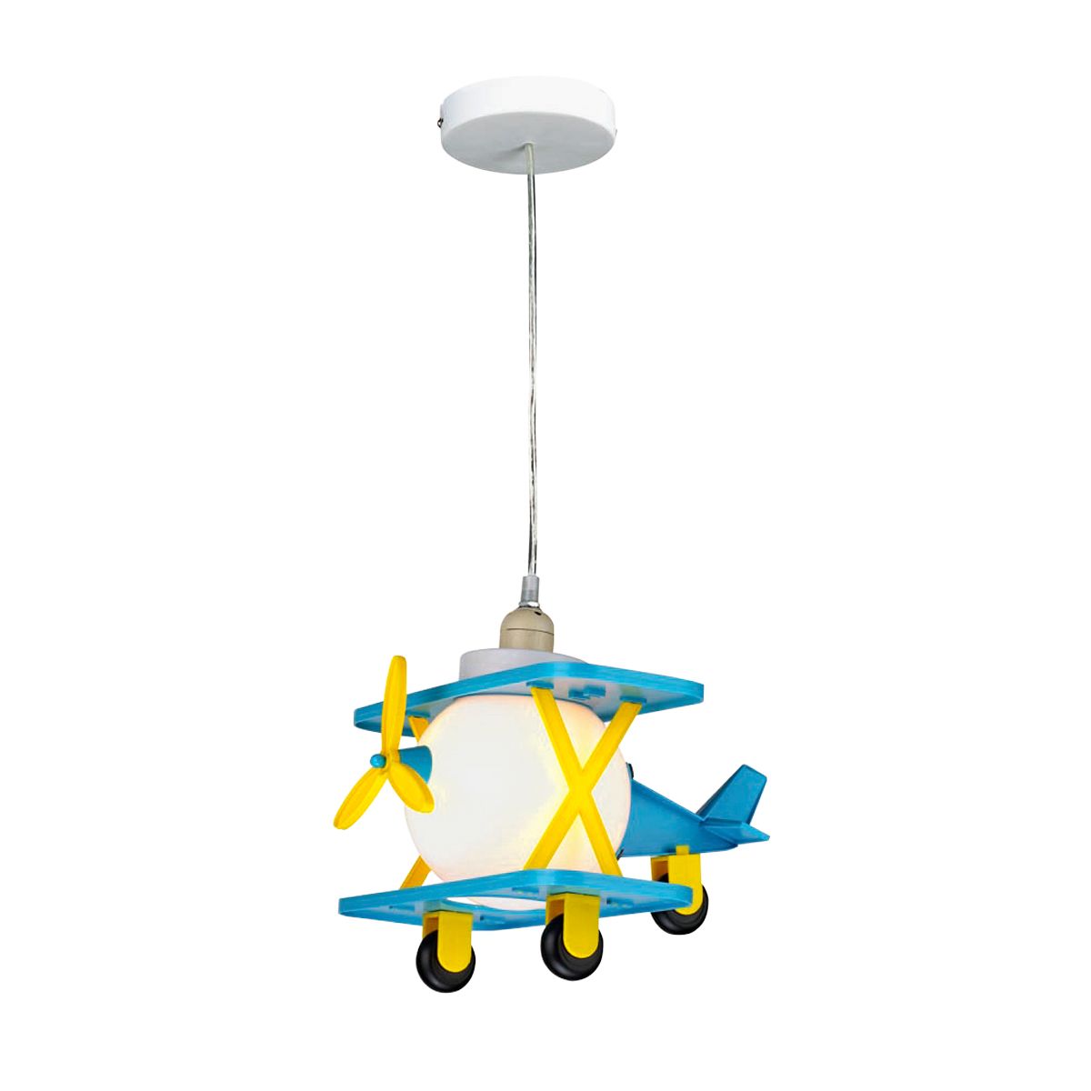 Luminario Decorativo Infantil Avión ADIR 5217 – Luz Colgante para Habitación de Niño