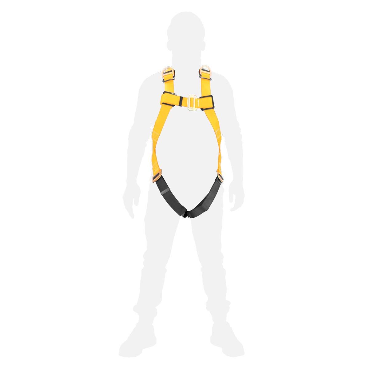 Arnés de Cuerpo Completo Adir 527 – Arnés de Seguridad Industrial con 3 Anillos de Anclaje y Hebillas de Ajuste Rápido