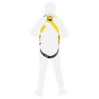 Arnés de Cuerpo Completo Adir 528 – Arnés de Seguridad Industrial con 5 Anillos de Anclaje y Hebillas Metálicas Ajustables