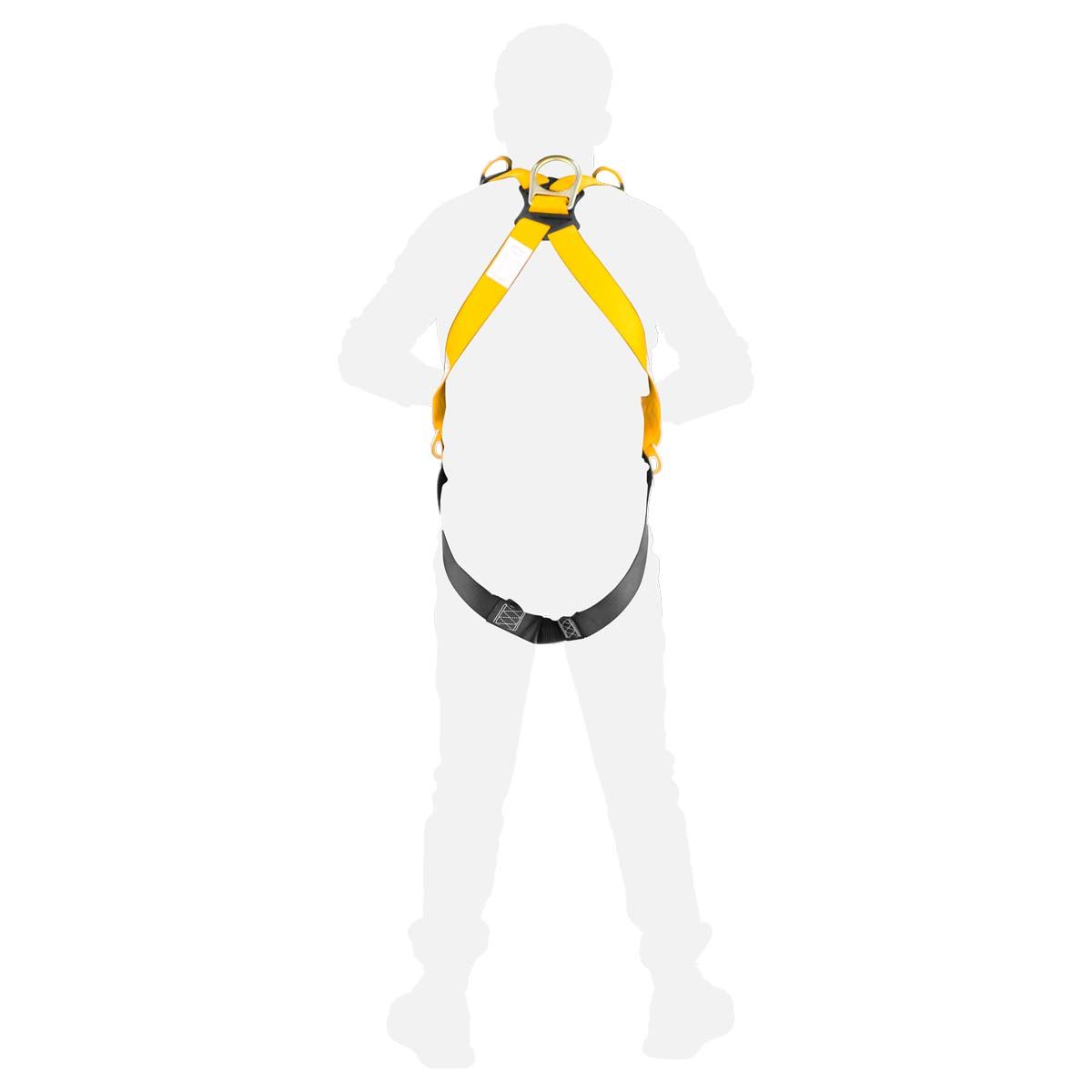 Arnés de Cuerpo Completo Adir 528 – Arnés de Seguridad Industrial con 5 Anillos de Anclaje y Hebillas Metálicas Ajustables