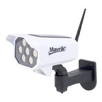 Luminario solar de alta intensidad 30W Mavrik 8604 – Reflector LED para exteriores con panel solar y sensor de movimiento, resistente al agua