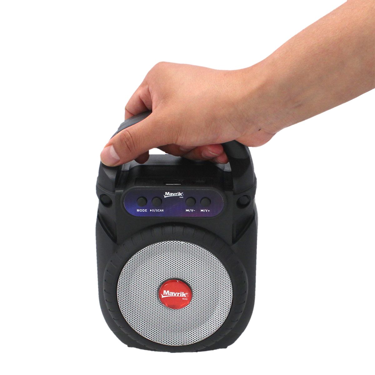 Bocina Portátil 3" Bluetooth 8640 Mavrik – Potencia, Estilo y Conexión Inalámbrica