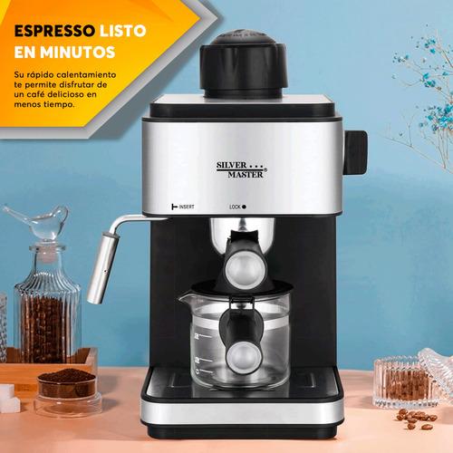 Cafetera Expresso Automática Silver Master 17011 Negro – Profesional y Elegante