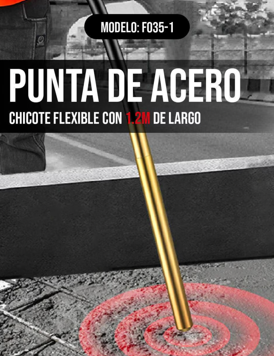 Vibrador de Concreto FOREMAN 1FO35 de 1000W – Profesional con Manguera 1.5 m para Compactación de Cemento