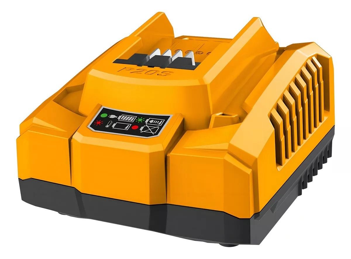Cargador Rápido Ingco UFCLI20411 20V 4A para Baterías de Ion-Litio P20S Profesional de Carga Inteligente