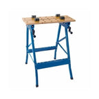 Mesa de Trabajo Portátil WE1525 Plegable con Regla Métrica, Mordazas Ajustables y Superficie Antideslizante