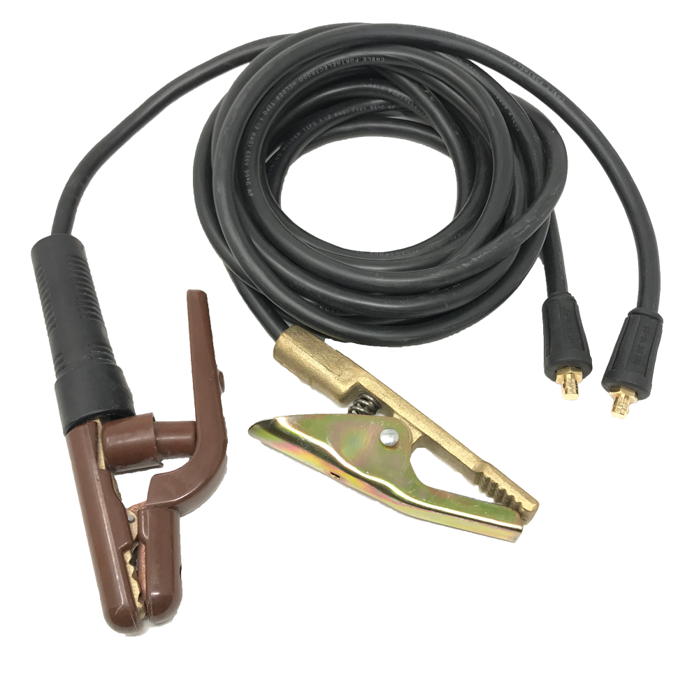 Juego de cables para inversora 5 m ½″ 500 A (Modelo 25312) AX-TECH/AX Ultra – Kit profesional para equipos de soldadura inversor