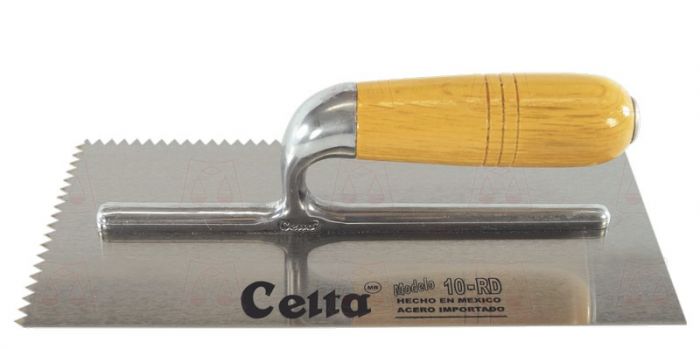 Llana Profesional Lisa 10” con Mango de Plástico Ergonómico 10-RD Celta