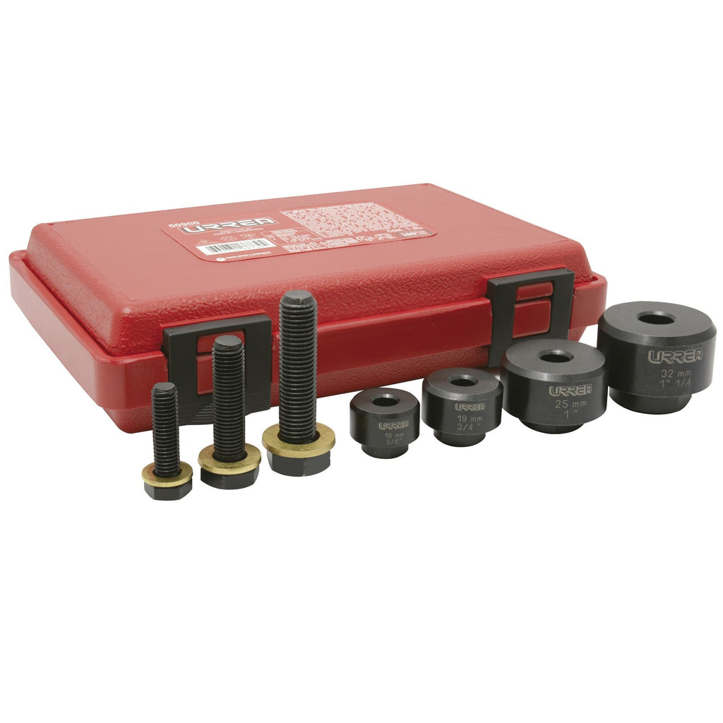 Juego de Sacabocado 7 Piezas Profesional para Cuero, Lona y Goma 50900 Urrea