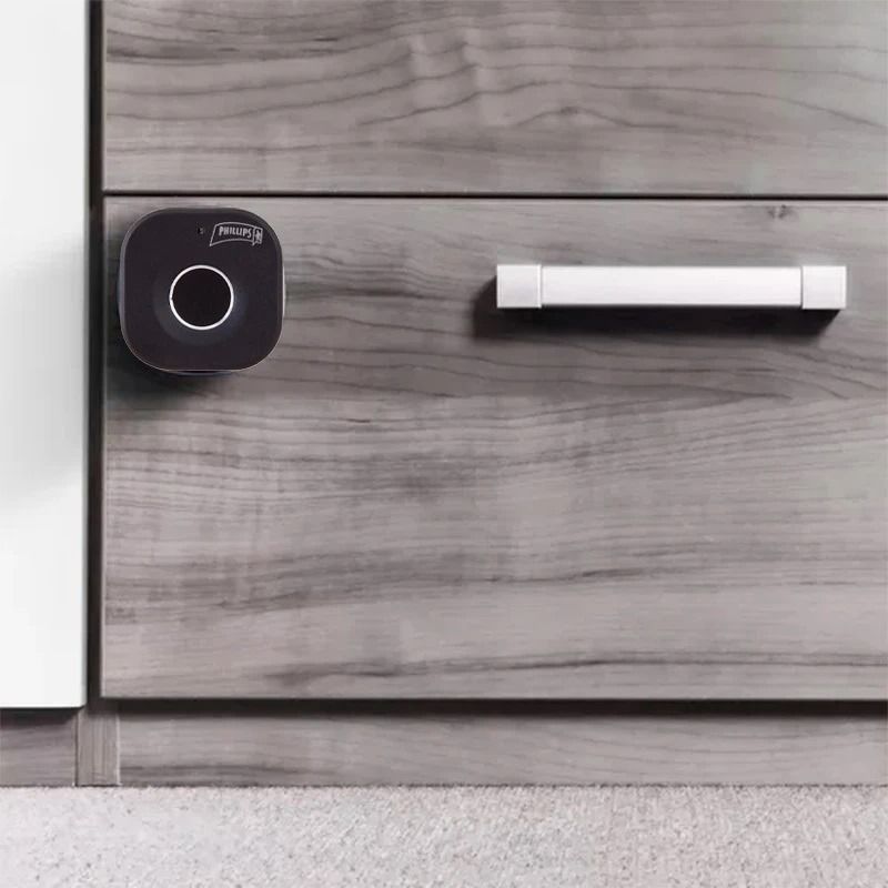 Cerradura Eléctrica Digital Phillips PMD-140 Negra – Seguridad Inteligente para Muebles