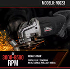 Kit Inalámbrico Foreman FO023 con Rotomartillo y Esmeriladora 21V, 2 Baterías, Cargador y Maletín Profesional