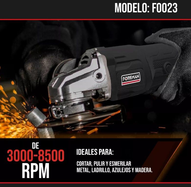 Kit Inalámbrico Foreman FO023 con Rotomartillo y Esmeriladora 21V, 2 Baterías, Cargador y Maletín Profesional