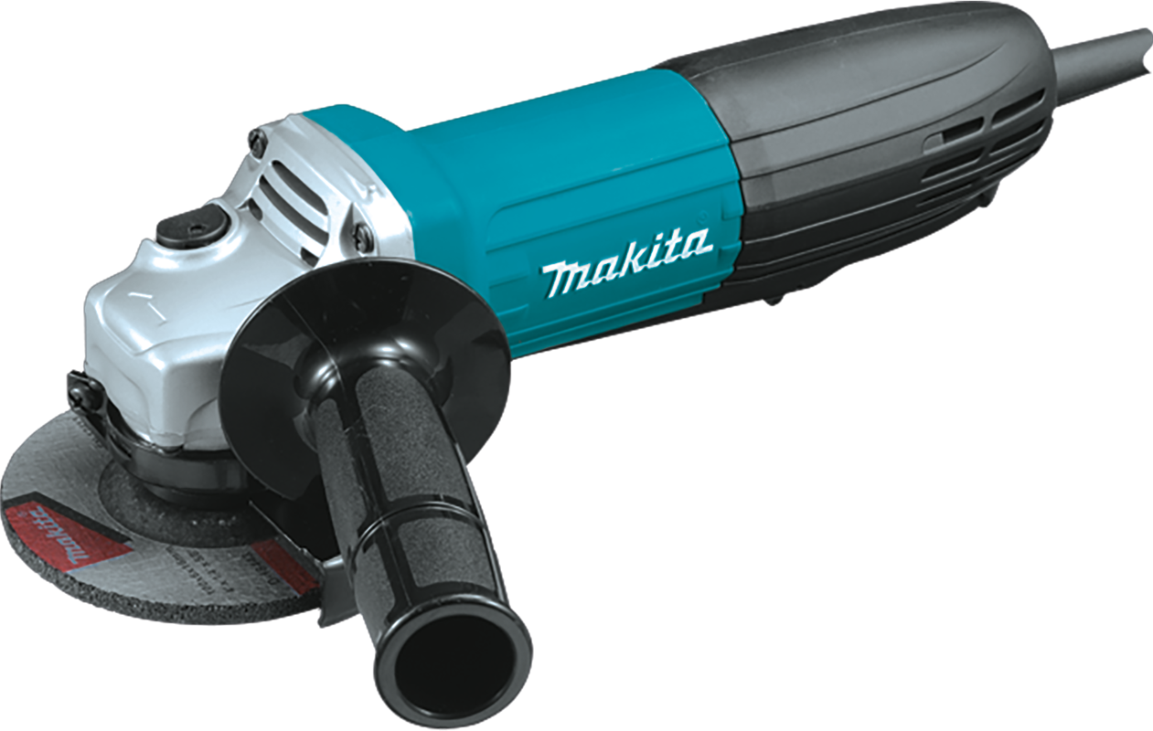 Combo Makita HP1630 + GA4534 con Rotomartillo 710W y Miniesmeriladora 720W Profesional para Concreto, Metal y Madera