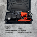 Rotomartillo Inalámbrico Foreman FO24AVT 21V con Batería, Cargador y Maletín Profesional para Concreto, Metal y Madera