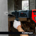 Rotomartillo Inalámbrico Foreman FO24AVT 21V con Batería, Cargador y Maletín Profesional para Concreto, Metal y Madera