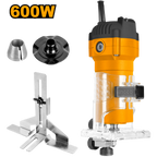 Router Ingco UPLM6001 1/4” 600W con Base Ajustable y Guía Lateral para Carpintería y Acabados Profesionales