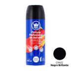 Pintura acrílica en aerosol negro mate 400 ml CPA01 Corona – Acabado profesional, alta cobertura para madera, metal, plástico y automotriz