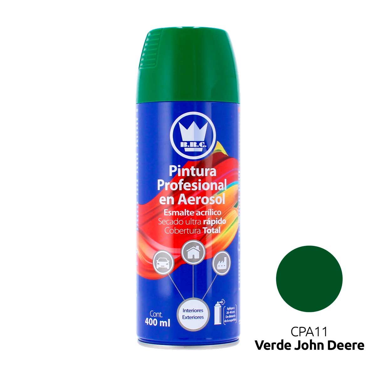 Pintura acrílica en aerosol negro mate 400 ml CPA01 Corona – Acabado profesional, alta cobertura para madera, metal, plástico y automotriz