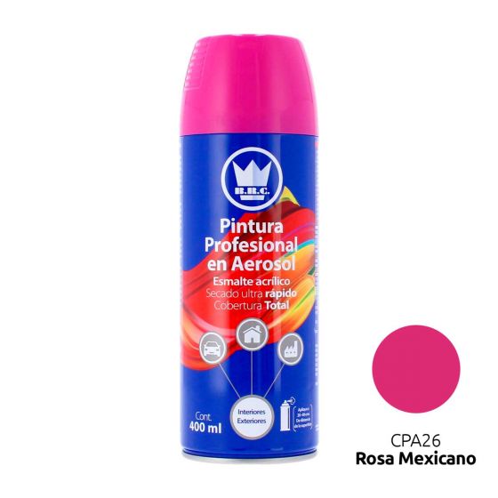 Pintura acrílica en aerosol negro mate 400 ml CPA01 Corona – Acabado profesional, alta cobertura para madera, metal, plástico y automotriz