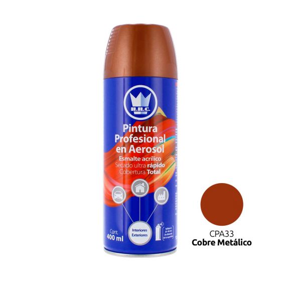 Pintura acrílica en aerosol negro mate 400 ml CPA01 Corona – Acabado profesional, alta cobertura para madera, metal, plástico y automotriz