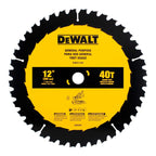 Kit de Discos DeWalt DWA112CMB de 12” – Juego de 2 Discos de 40 y 60 Dientes para Sierra de Inglete y Sierra de Mesa