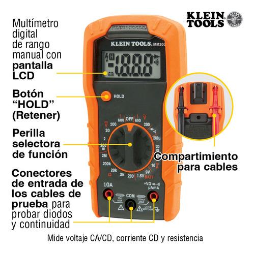 Kit de Prueba Eléctrica Klein Tools 69149P | Multímetro 600V, Probador de Tomacorriente y Voltaje sin Contacto