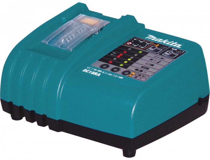 Cargador Makita DC18RA 18V – Rápido para Baterías Ion-Litio LXT con Sistema de Enfriamiento Activo