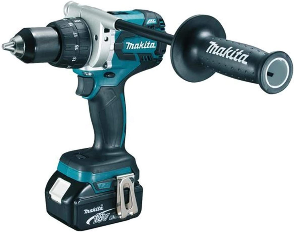 Rotomartillo Inalámbrico Makita DHP481RTJ 18V Brushless con 2 Baterías, Cargador Rápido y Maletín Makpac Profesional