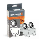 Sistema Corredizo Ducasse Ducloset Simple – Kit para Puertas de Clóset Deslizables con Guías y Riel de Aluminio