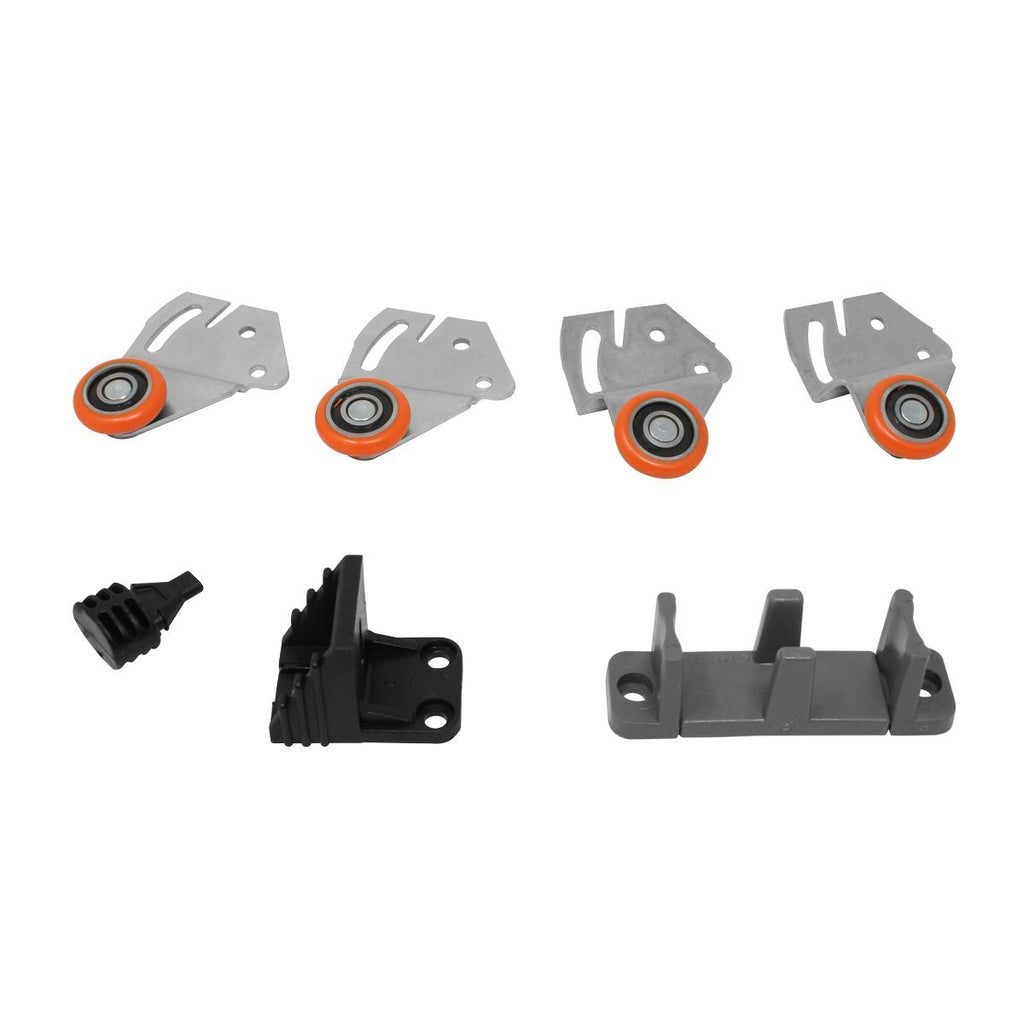 Sistema Corredizo Ducasse Ducloset Simple – Kit para Puertas de Clóset Deslizables con Guías y Riel de Aluminio