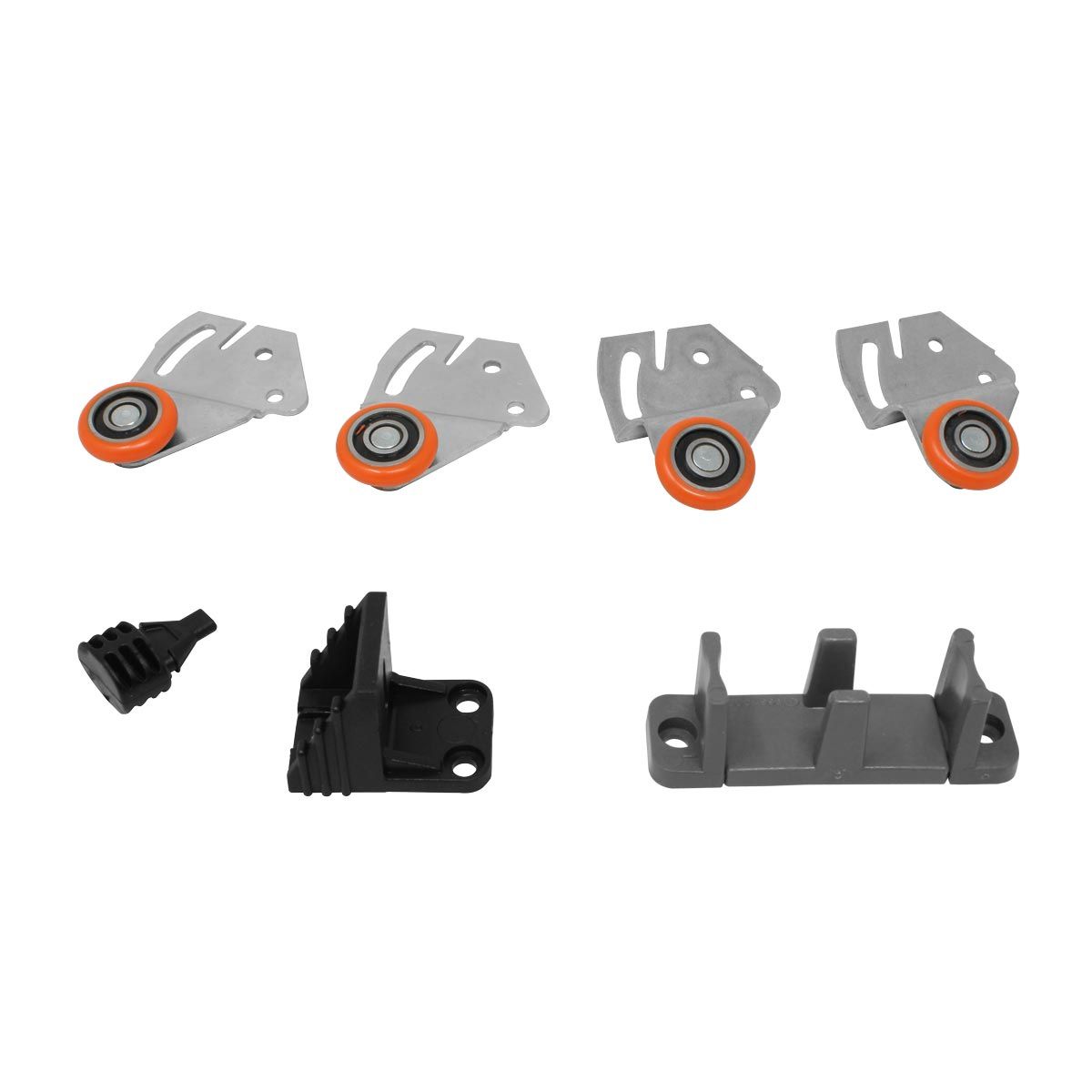 Sistema Corredizo Ducasse Ducloset Simple – Kit para Puertas de Clóset Deslizables con Guías y Riel de Aluminio