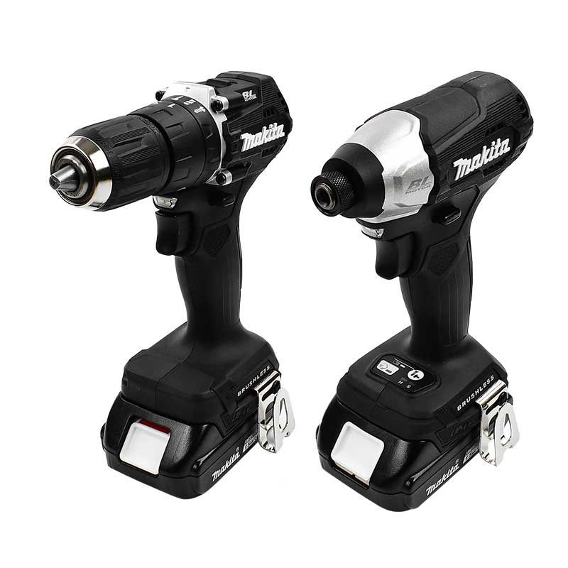 Combo Makita DLX2414YX7 con Rotomartillo DHP487 y Llave de Impacto DTD157 18V LXT Brushless con 2 Baterías, Cargador y Maletín Makpac