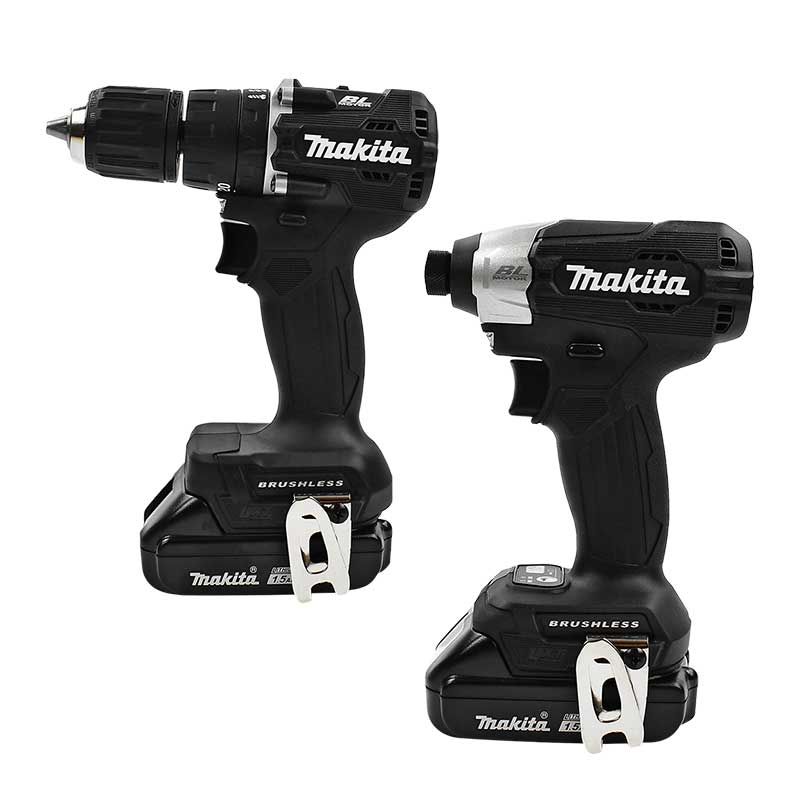 Combo Makita DLX2414YX7 con Rotomartillo DHP487 y Llave de Impacto DTD157 18V LXT Brushless con 2 Baterías, Cargador y Maletín Makpac