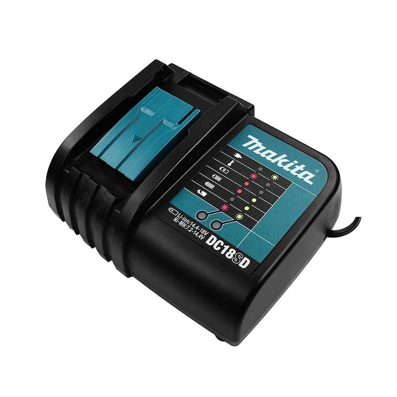 Combo Makita DLX2414YX7 con Rotomartillo DHP487 y Llave de Impacto DTD157 18V LXT Brushless con 2 Baterías, Cargador y Maletín Makpac