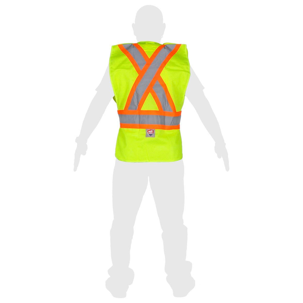 Chaleco de Seguridad Alta Visibilidad Amarillo Ajustable Unitalla SR1034-AM MR Seguridad