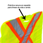Chaleco de Seguridad Alta Visibilidad Amarillo Ajustable Unitalla SR1034-AM MR Seguridad