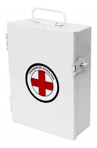 Botiquín De Emergencia Mediano Metal Blanco