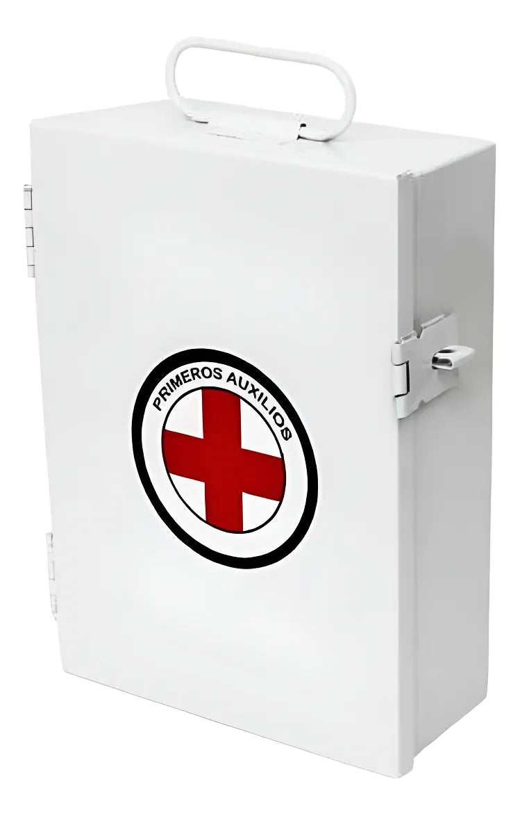 Botiquín de Emergencia Metálico de Pared | Primeros Auxilios para Hogar, Oficina y Escuela