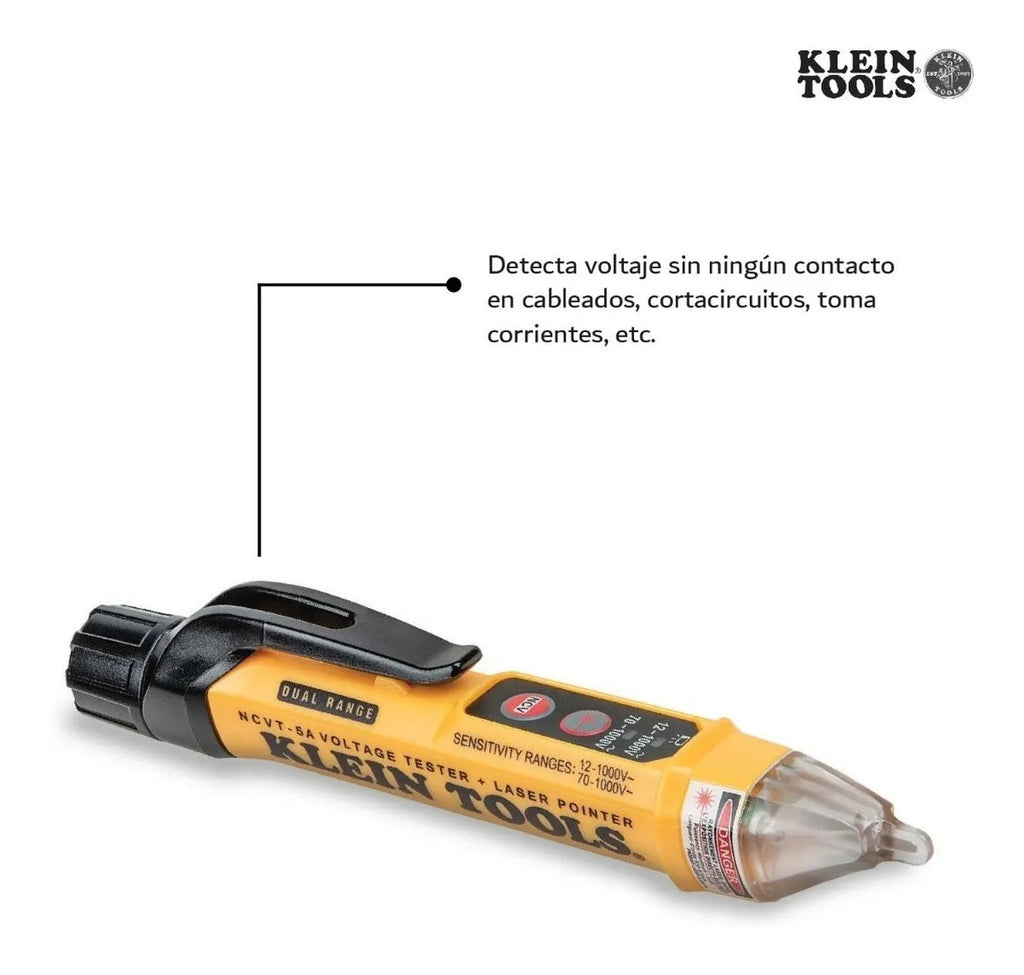 Kit de Probador de Voltaje sin Contacto Klein Tools NCVT5KIT 12V-1000V