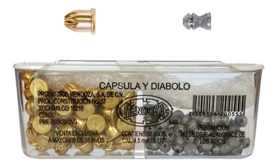 Mendoza Salva/diábolos 4.5mm 50 Salvas 50 Diábolos