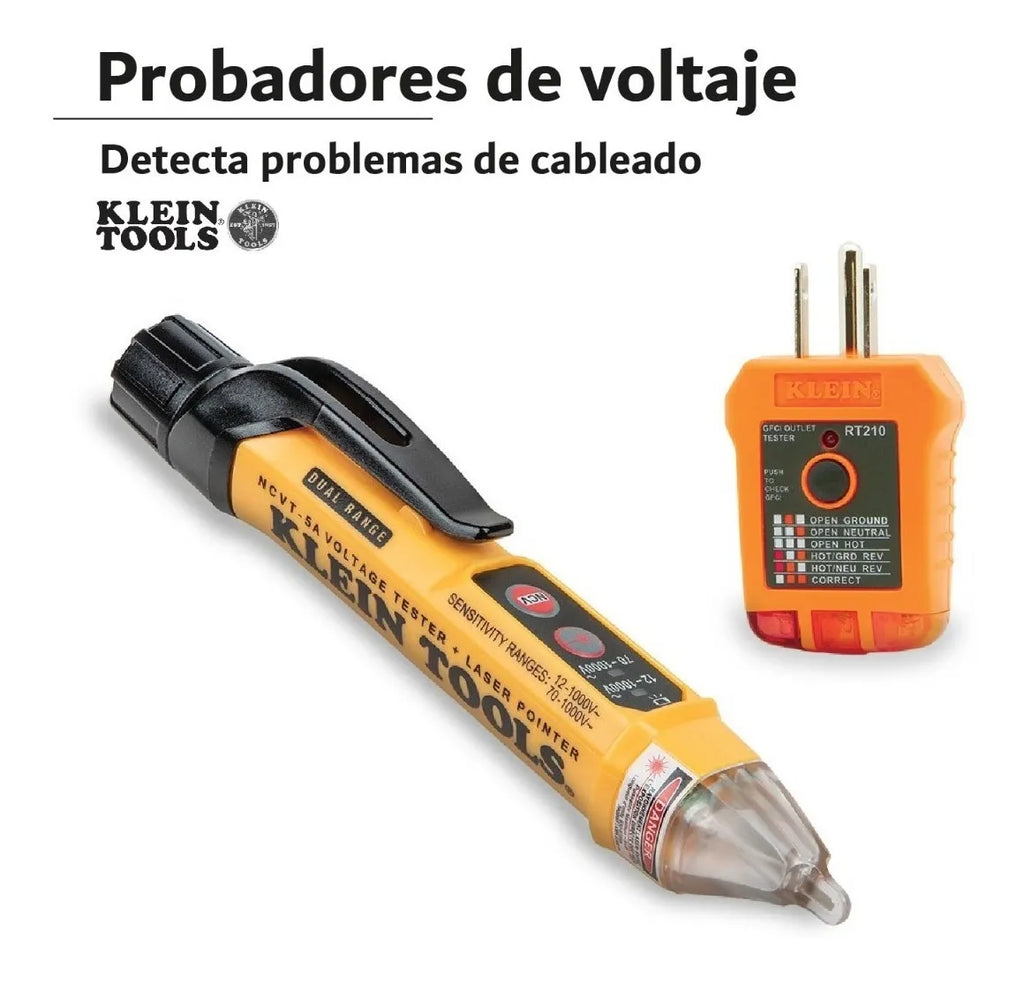 Kit de Probador de Voltaje sin Contacto Klein Tools NCVT5KIT 12V-1000V
