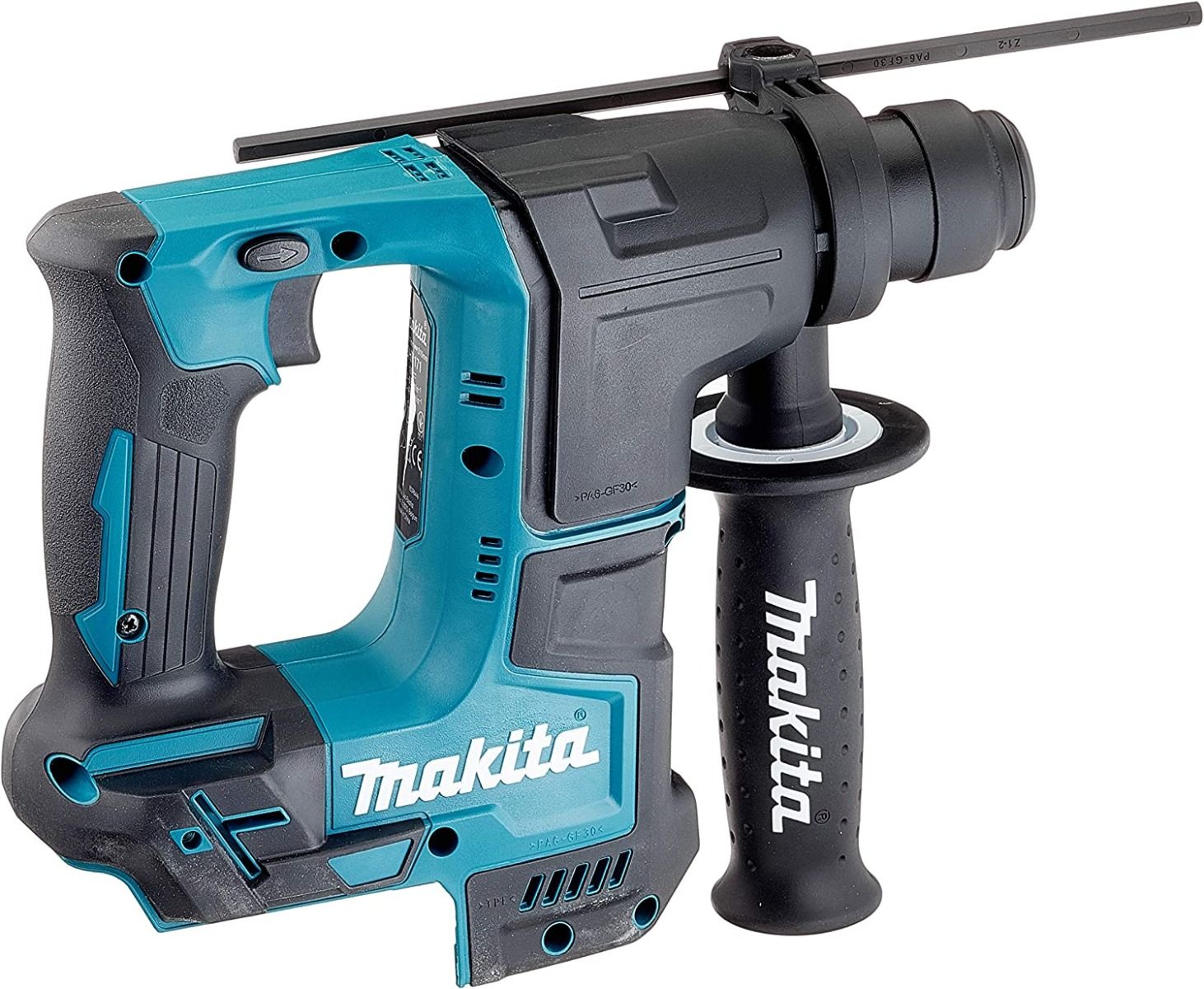 Rotomartillo Electroneumático Inalámbrico Makita DHR171Z 18V LXT SDS Plus Brushless Profesional para Concreto, Madera y Metal