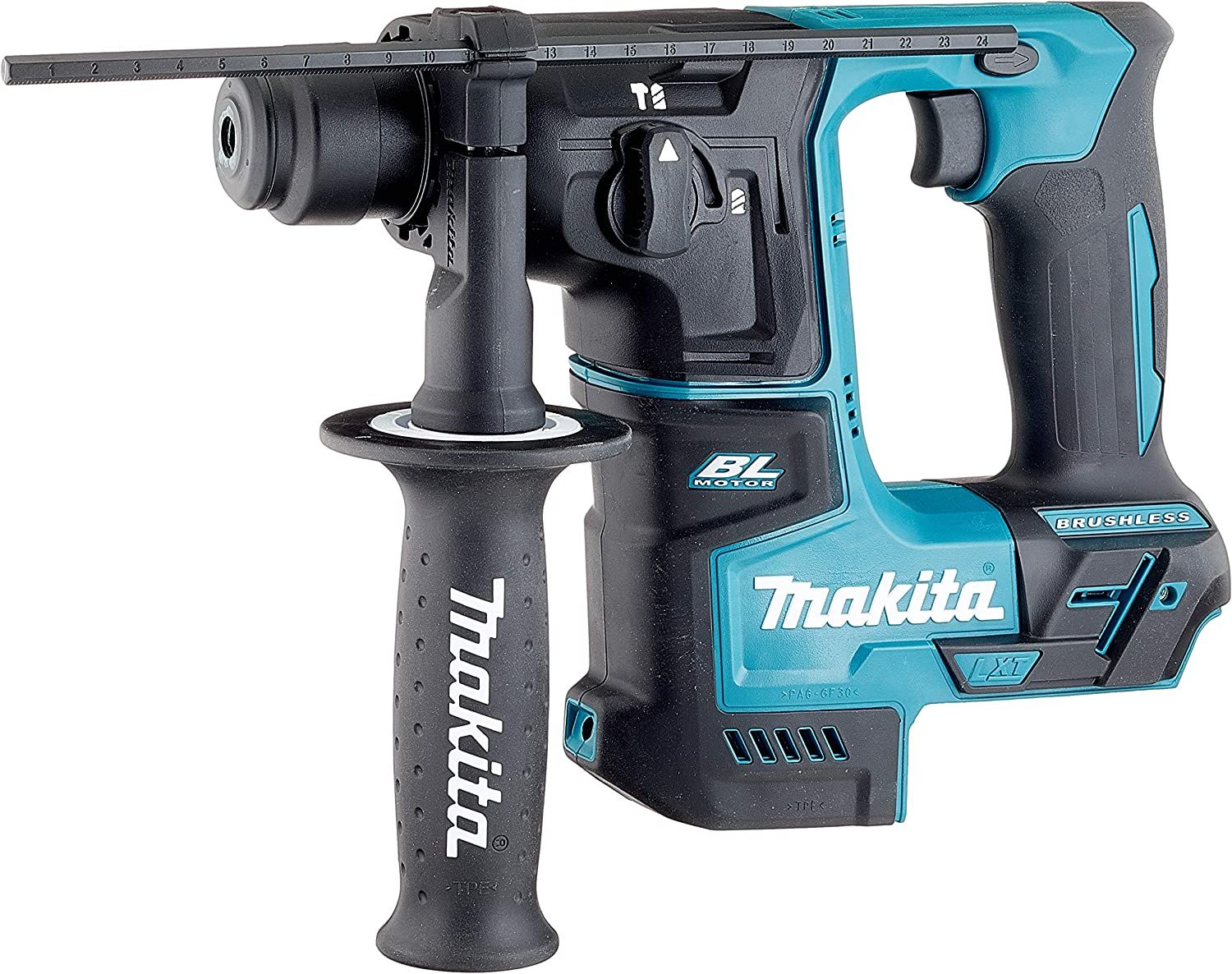 Rotomartillo Electroneumático Inalámbrico Makita DHR171Z 18V LXT SDS Plus Brushless Profesional para Concreto, Madera y Metal